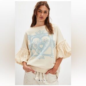Free People Doily Sweatshirt
